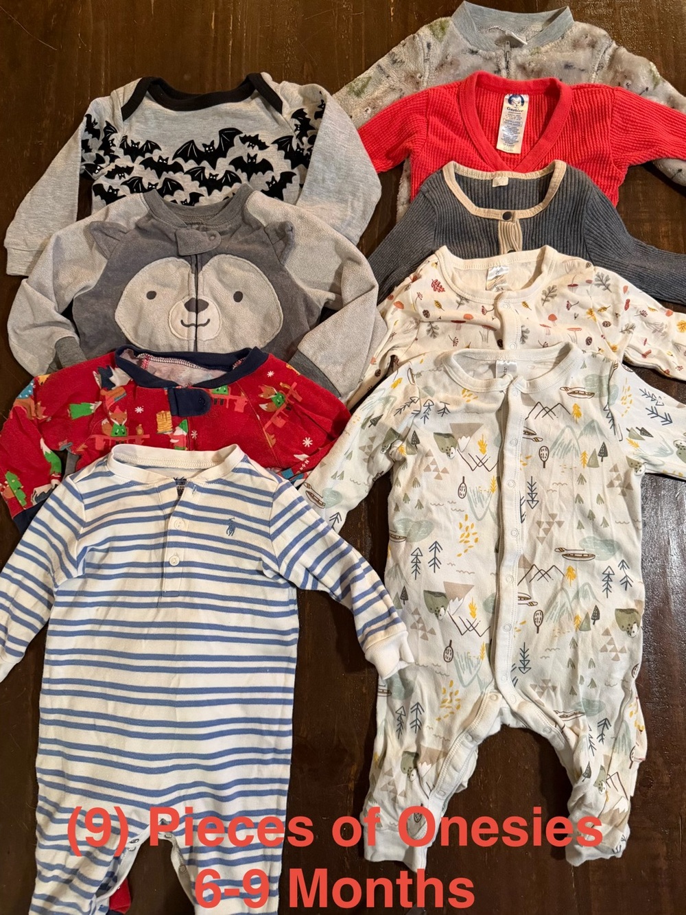 (14)  Mixed Colors Onesie Sleepers - Pants of Assorted Brands & Patterned